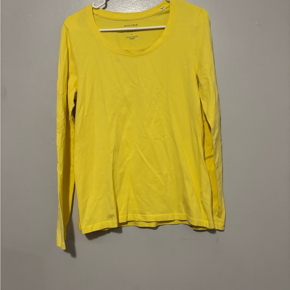 Sonoma Bright Yellow Long Sleeve Tee